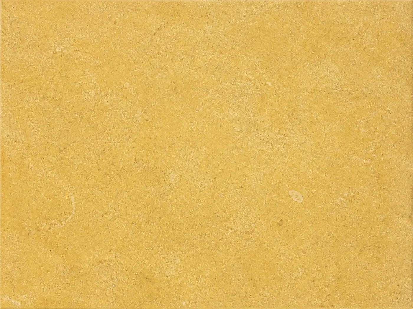 A flat honed tile of warm golden yellow Shahabad limestone, showing its even colour and fine natural surface